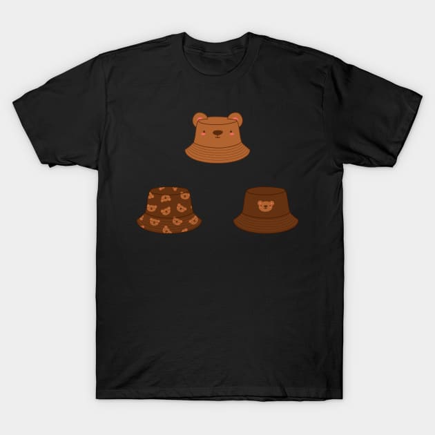 Bear bucket hat set T-Shirt by Nikamii